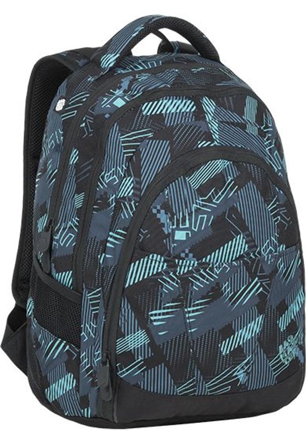 Bagmaster - BAGMASTER Plecak Młodzieżowy trzykomorowy Digital 9 C Petrol/blue/black. Styl: młodzieżowy