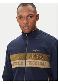 Aeronautica Militare Bluza 252FE2066UP00350 Granatowy Regular Fit. Kolor: niebieski. Materiał: bawełna #3