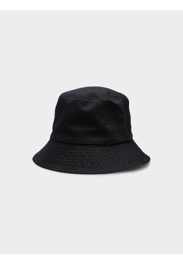 4f - Kapelusz bucket hat uniseks. Kolor: czarny. Materiał: bawełna