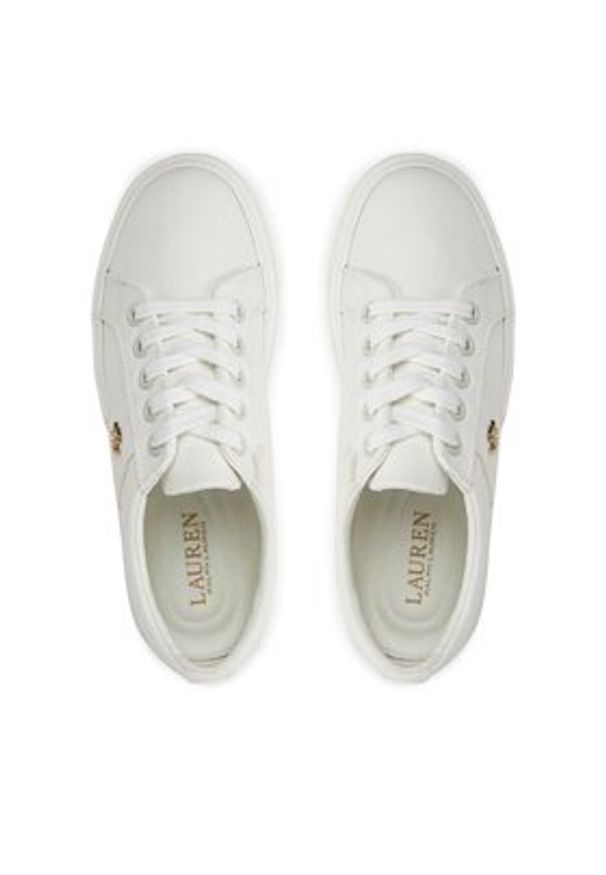 Lauren Ralph Lauren Tenisówki Janson II 802804598001 Biały. Kolor: biały. Materiał: materiał