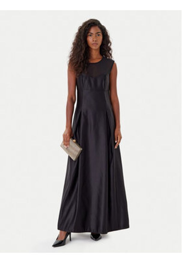 Rinascimento Sukienka koktajlowa CFC0126155003 Czarny Regular Fit. Kolor: czarny. Materiał: syntetyk. Styl: wizytowy