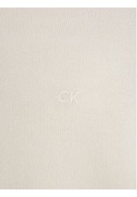 Calvin Klein Sweter Superior K10K110424 Beżowy Regular Fit. Kolor: beżowy. Materiał: wełna #8