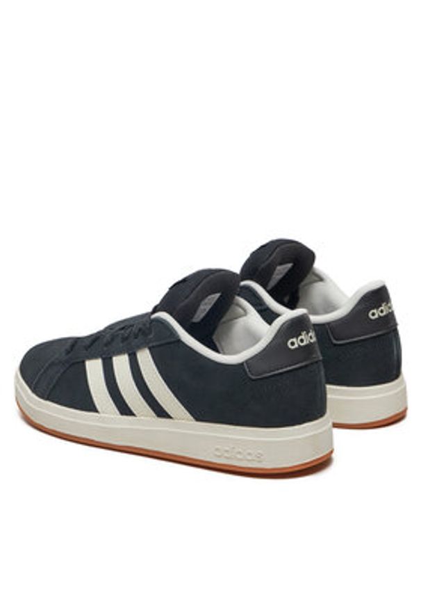 Adidas - adidas Sneakersy Grand Court 00s JH6178 Czarny. Kolor: czarny. Materiał: zamsz, skóra