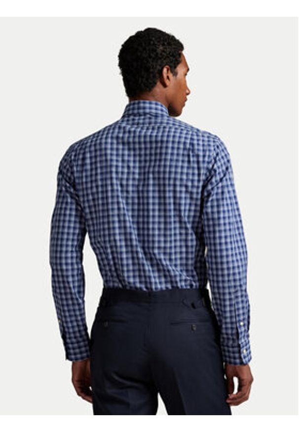 Polo Ralph Lauren Koszula 710974534007 Granatowy Custom Fit. Typ kołnierza: polo. Kolor: niebieski. Materiał: bawełna