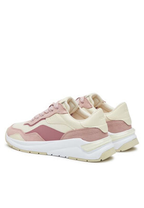 BOSS Sneakersy Skylar 50536407 Różowy. Kolor: różowy. Materiał: materiał