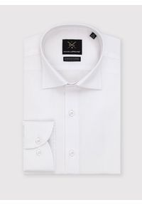 Pako Lorente - Elegancka biała koszula męska P000B-1X-577-B-S. Typ kołnierza: kołnierzyk klasyczny. Kolor: biały. Materiał: bawełna. Długość rękawa: długi rękaw. Długość: długie. Wzór: gładki. Styl: elegancki #9