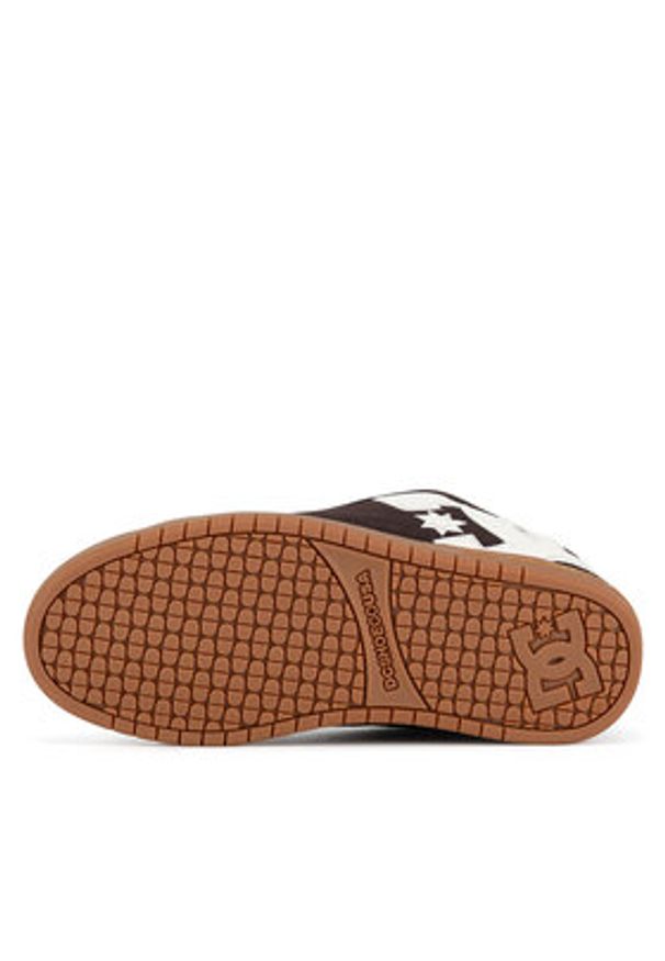 DC Sneakersy COURT GRAFFIK SE DC01665200 Brązowy. Kolor: brązowy. Materiał: skóra, zamsz