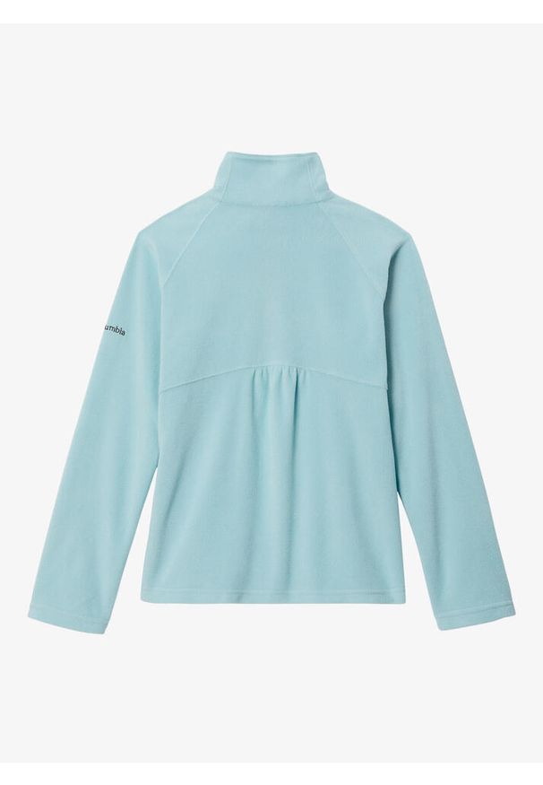 columbia - Bluza polarowa dziecięca Columbia Glacial Fleece Half Zip. Kolor: zielony. Materiał: polar
