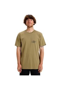 Quiksilver - Koszulka z krótkim rękawem dla Mężczyzn EV RIPPLE FONT Beżowy. Kolor: beżowy. Materiał: materiał, bawełna. Długość rękawa: krótki rękaw. Długość: krótkie. Wzór: nadruk