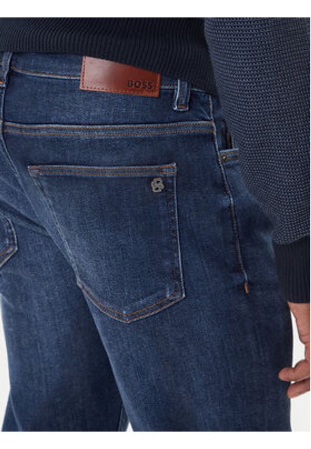 BOSS Jeansy Delaware Bo 50549523 Granatowy Slim Fit. Kolor: niebieski