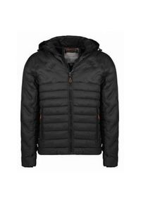 Kurtka turystyczna męska Geographical Norway Burator. Kolor: czarny. Materiał: poliester. Sezon: zima. Sport: turystyka piesza #1