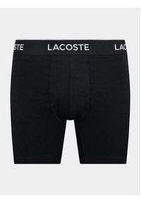 Lacoste Komplet 3 par bokserek 6H3420 Czarny Regular Fit. Kolor: czarny. Materiał: bawełna #4