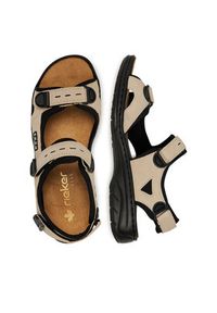 Rieker Sandały CEO-64582-60 Beżowy. Kolor: beżowy. Materiał: materiał #6