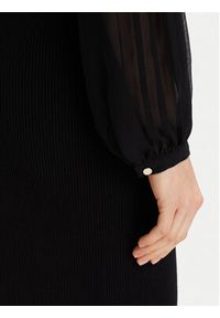 French Connection Sukienka dzianinowa 71ZBU Czarny Slim Fit. Kolor: czarny. Materiał: wiskoza
