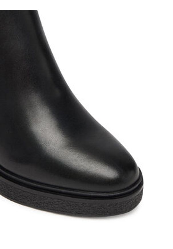 DKNY Botki Talley K3507810 Czarny. Kolor: czarny. Materiał: skóra