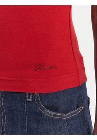 Guess Bluzka W6RP16 KD012 Czerwony Regular Fit. Kolor: czerwony. Materiał: syntetyk #4