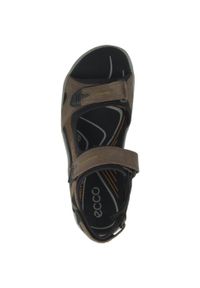 ecco - Buty do chodzenia męskie Ecco Offroad Marine. Zapięcie: rzepy. Kolor: brązowy. Materiał: guma, tkanina. Sport: turystyka piesza