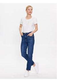 Liu Jo Sport T-Shirt TF3084 J0088 Écru Regular Fit. Materiał: bawełna. Styl: sportowy #3