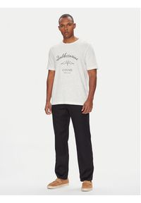 Baldessarini T-Shirt B4 20084.5283 Biały Regular Fit. Kolor: biały. Materiał: len, bawełna #3