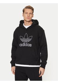 Adidas - adidas Bluza adicolor Outline Trefoil JP1079 Czarny Loose Fit. Kolor: czarny. Materiał: bawełna #1