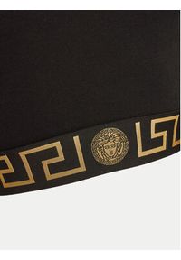 VERSACE - Versace Top 1008598 1A10011 Czarny Slim Fit. Kolor: czarny. Materiał: bawełna