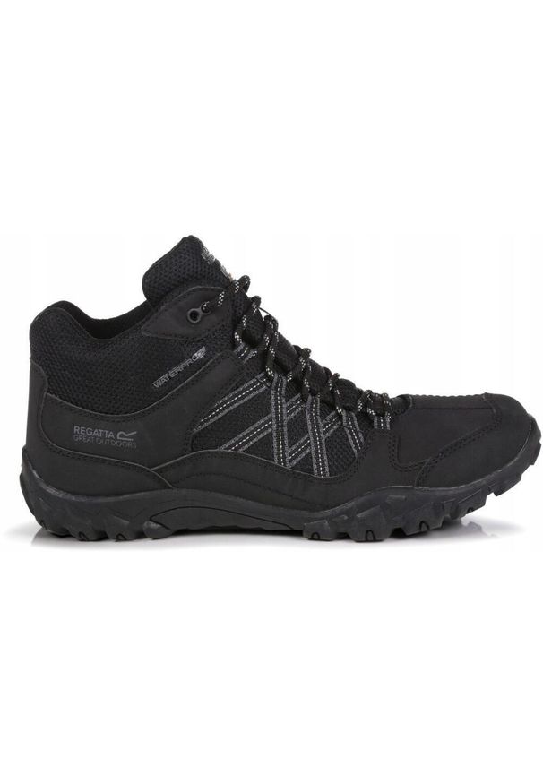 Buty trekkingowe męskie Edgepoint Mid Regatta. Kolor: czarny. Sport: turystyka piesza