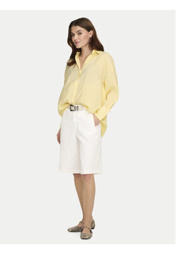 only - ONLY Koszula Zazima 15272523 Żółty Regular Fit. Kolor: żółty. Materiał: syntetyk
