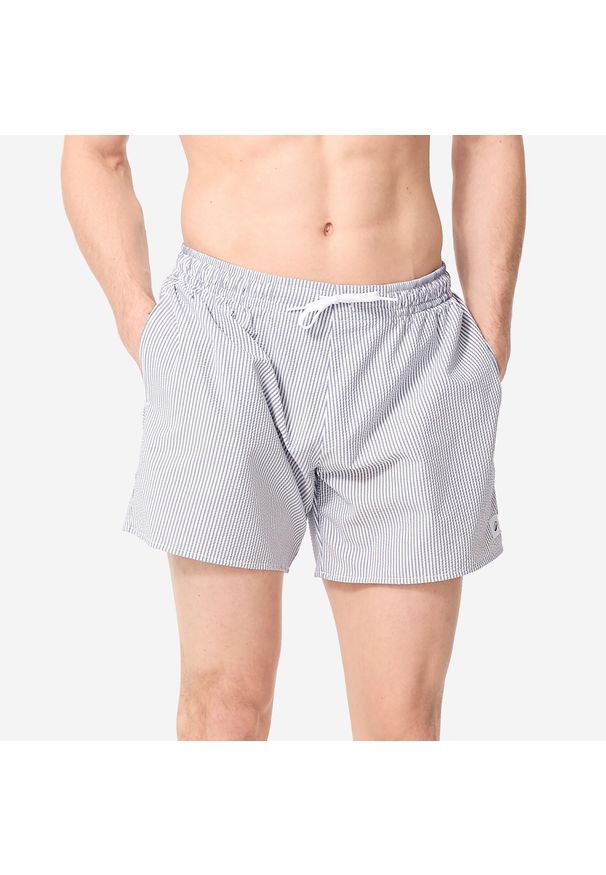 Spodenki surfingowe męskie Decathlon 100 teksturowane 15". Materiał: poliester, materiał. Długość: krótkie. Styl: sportowy