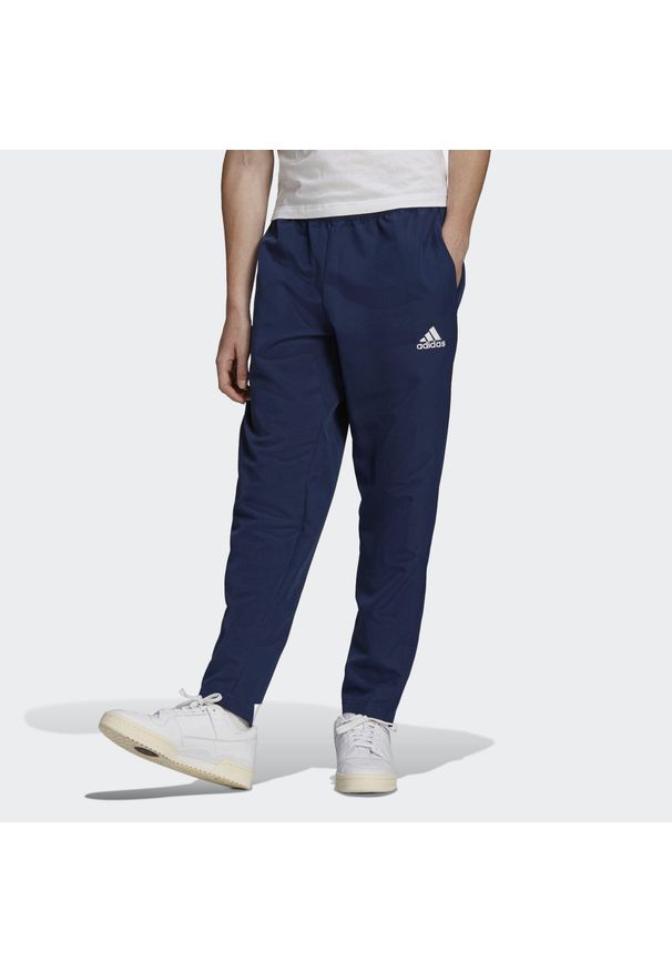 Adidas - Entrada 22 Presentation Pants. Kolor: niebieski. Materiał: materiał. Sport: piłka nożna