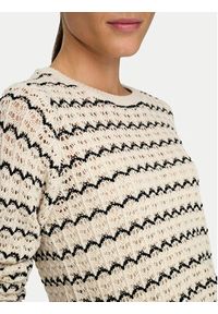 only - ONLY Sweter Asa 15324522 Beżowy Regular Fit. Kolor: beżowy. Materiał: bawełna, syntetyk #5