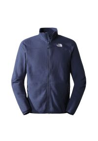 Bluza The North Face 100 Glacier Full-Zip 0A5IHQ8K21 - granatowa. Kolor: niebieski. Materiał: dzianina, poliester, polar. Styl: klasyczny. Sport: narciarstwo