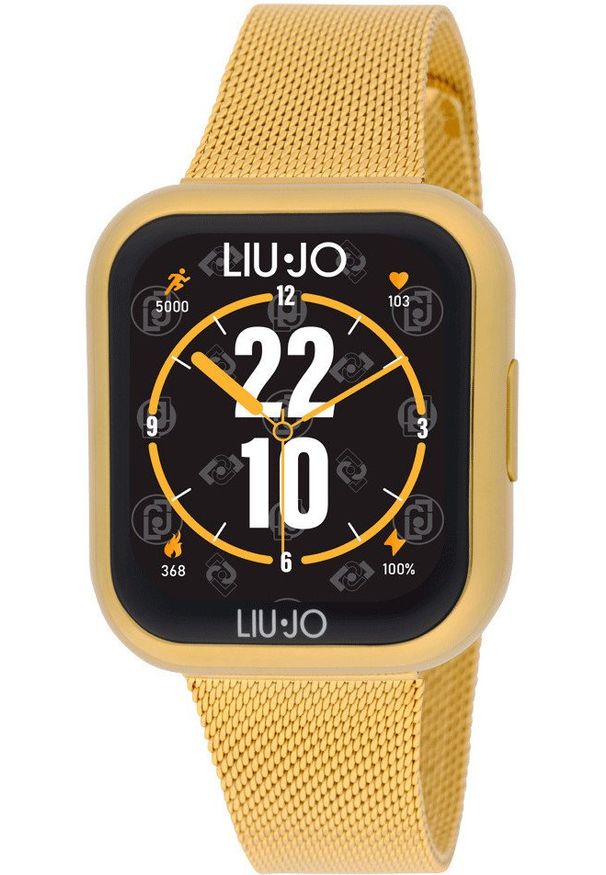 Liujo - Smartwatch damski LIU JO SWLJ149 złoty bransoleta. Rodzaj zegarka: smartwatch. Kolor: złoty