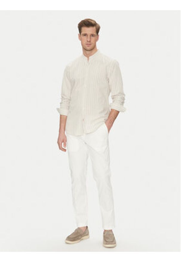 JOOP! Jeans Koszula 15 JJSH-63Hedde 30045982 Beżowy Regular Fit. Kolor: beżowy. Materiał: bawełna