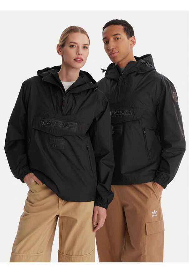 Napapijri Kurtka anorak RF Next WB NP0A4FI3 Czarny Loose Fit. Kolor: czarny. Materiał: syntetyk