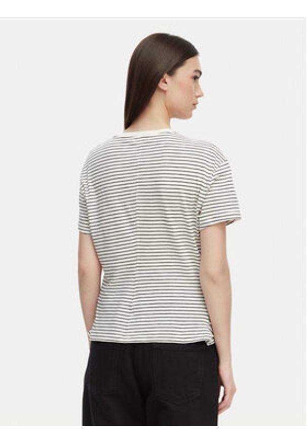 TOMMY HILFIGER - Tommy Hilfiger T-Shirt WW0WW49256 Biały Relaxed Fit. Kolor: biały. Materiał: bawełna
