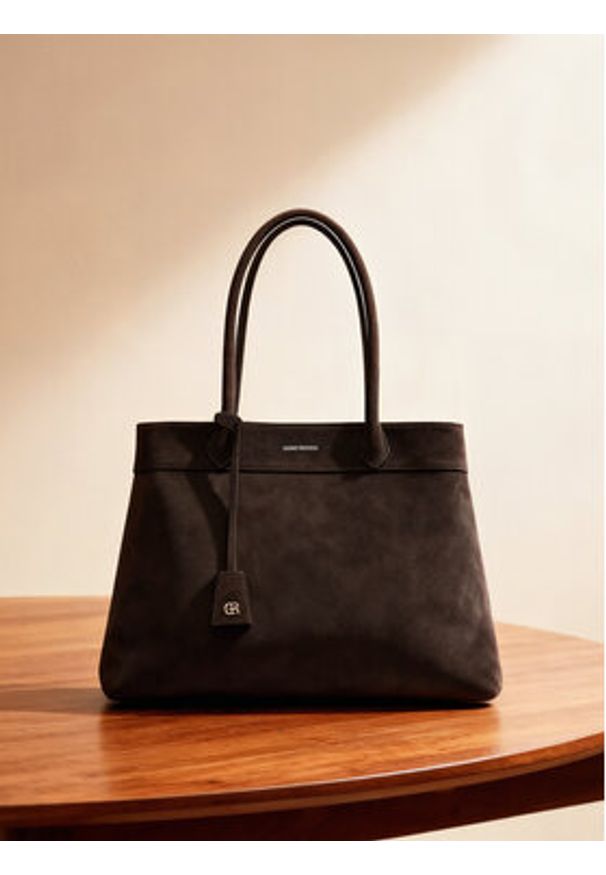 Gino Rossi Torebka EO-LOLA-LA513-114-1 Brązowy. Kolor: brązowy. Materiał: skórzane, zamszowe