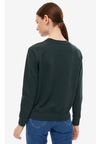 Lee - LEE PLAIN CREW NECK SWS DAMSKA BLUZA LOGO DK BOTTLE GREEN L53RTXBB 112112484 #4