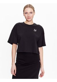 Puma T-Shirt Classics 538052 Czarny Oversize. Kolor: czarny. Materiał: bawełna
