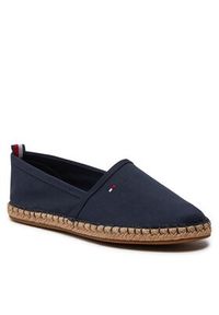 TOMMY HILFIGER - Tommy Hilfiger Espadryle Basic Tommy Flat Espadrille FW0FW06497 Granatowy. Kolor: niebieski. Materiał: materiał #3