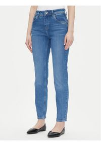 Pepe Jeans Jeansy Violet PL204176 Niebieski Mom Fit. Kolor: niebieski