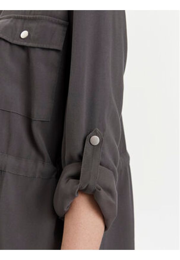 only - ONLY Koszula Aris 15310852 Szary Regular Fit. Kolor: szary. Materiał: wiskoza