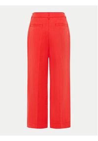 Olsen Spodnie materiałowe 14002165 Czerwony Straight Fit. Kolor: czerwony. Materiał: len #2