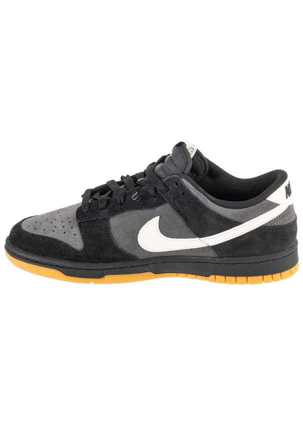 Nike - Buty sportowe Sneakersy męskie, Dunk Low Retro SE. Kolor: czarny. Sport: turystyka piesza