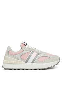 Tommy Jeans Sneakersy Tjw Tech Runner EN0EN02743 Różowy. Kolor: różowy. Materiał: skóra, zamsz