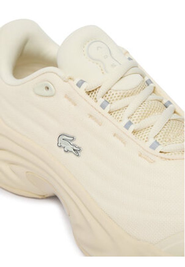 Lacoste Sneakersy Spinor 51SFA0034 Écru. Kolor: kremowy. Materiał: materiał