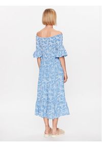 Iconique Sukienka letnia IC23 007 Niebieski Regular Fit. Kolor: niebieski. Materiał: bawełna. Sezon: lato #8