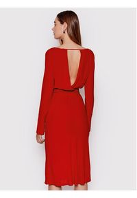 Patrizia Pepe Sukienka koktajlowa 8A1022/A8I1-R754 Czerwony Slim Fit. Kolor: czerwony. Materiał: wiskoza. Styl: wizytowy #4