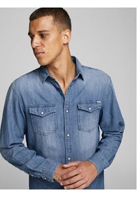 Jack & Jones - Jack&Jones Koszula Sheridan 12138115 Niebieski Slim Fit. Kolor: niebieski. Materiał: bawełna #3