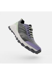 KIPRUN - Buty do biegania w terenie damskie Kiprun MT3. Kolor: wielokolorowy, czarny, fioletowy, zielony. Materiał: kauczuk. Szerokość cholewki: normalna. Sport: bieganie