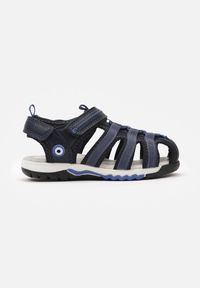 Born2be - Niebieskie Sandały Sportowe Typu Gladiatorki Z Odblaskami i Rzepem Staranie. Zapięcie: rzepy. Kolor: niebieski. Materiał: jeans. Wzór: aplikacja. Sezon: wiosna, lato. Styl: sportowy